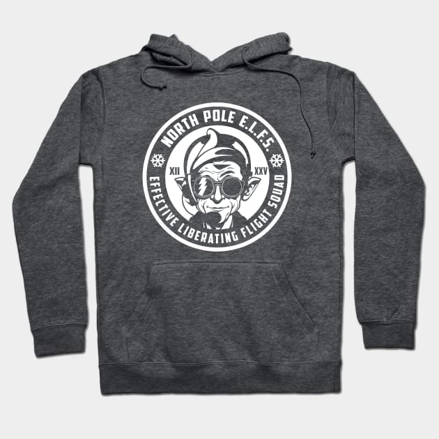 North Pole E.L.F.S. (White) Hoodie by PopCultureShirts